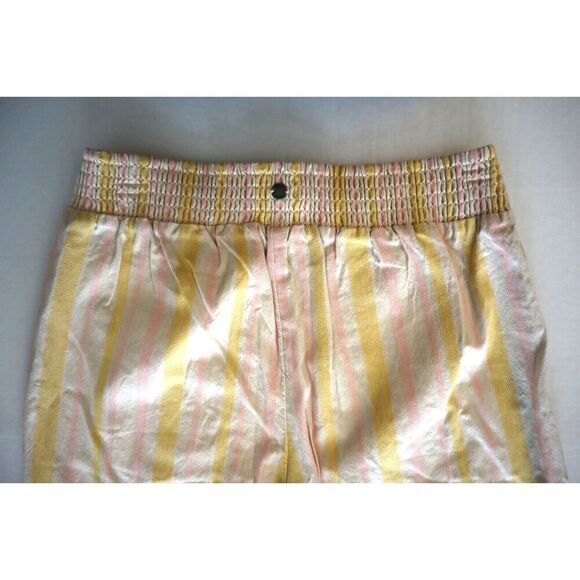 Roxy ERJNP03416 Sz S Changing Everything Casual Beach Pant Yellow Pink Stripe - Picture 5 of 12